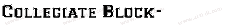 Collegiate Block字体转换